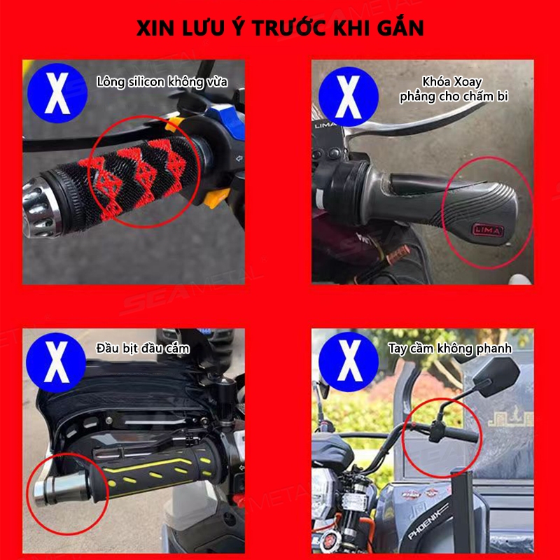 Hành Trình Điều Khiển SEAMETAL Cho Xe Máy Tay Ga Xe Máy Tay Ga Hành Trình Điều Khiển Xe Máy Hành Trình Tay Ga Kẹp Phụ Kiện Xe Máy YTH