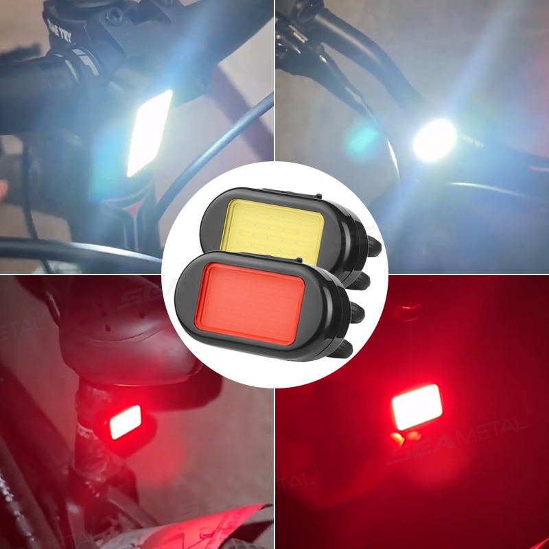 Đèn hậu xe đạp siêu sáng SEAMETAL Đèn led xe đạp Đèn tín hiệu gắn xe đạp cổng sạc USB Phụ Tùng & Phụ Kiện Xe Đạp