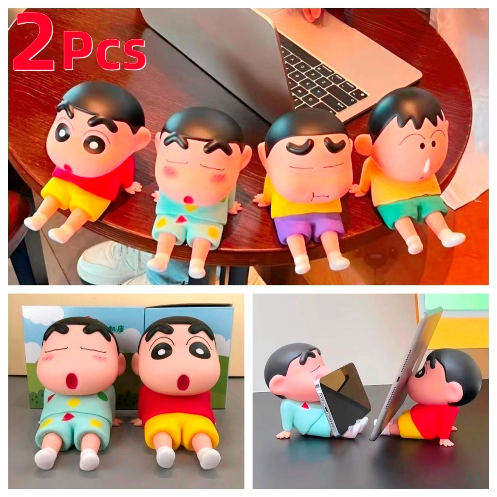 Crayon Shin-Chan Giá Đỡ Điện Thoại Kawaii Anime Để Bàn Đồ Trang Trí Mini GK Bộ Sưu Tập Hoạt Hình Xem Tivi Điện Thoại Hỗ Trợ Đồ Trang Trí Búp Bê Dễ Thương Quà Tặng Đồ Chơi