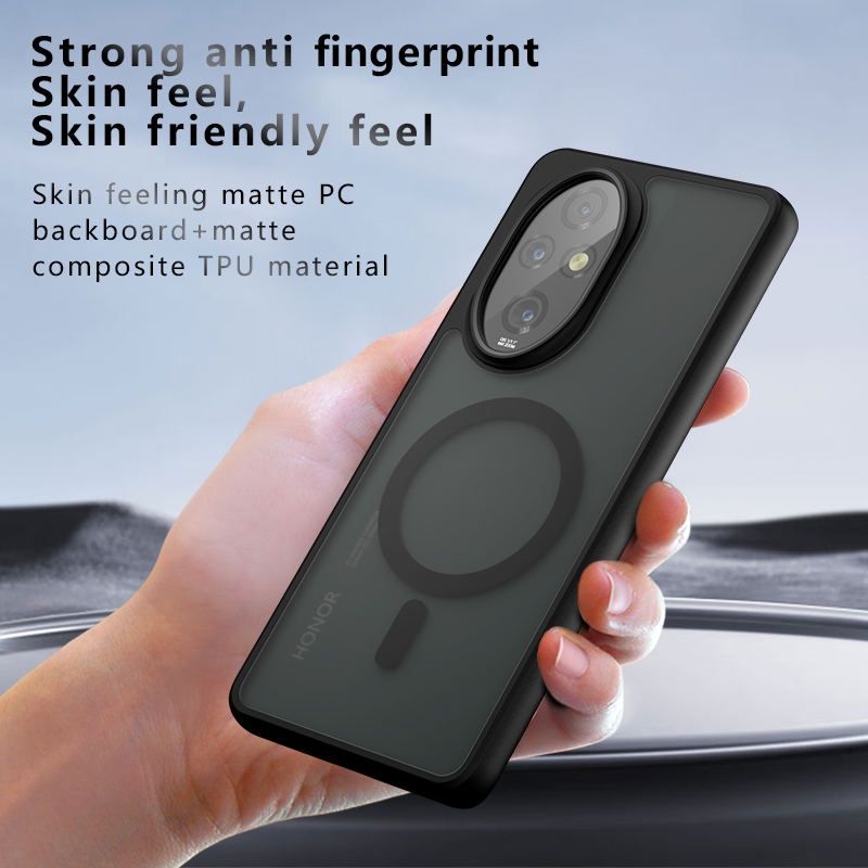 Ốp Lưng Cứng Từ Tính Trong Suốt Cho Huawei Honor 200 Pro 200Pro 5G Vỏ Điện Thoại PC