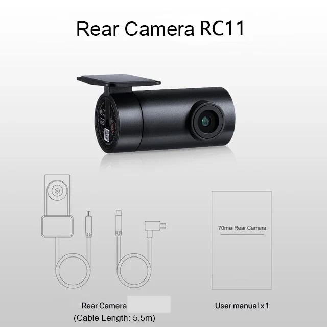 70mai Phía Sau Cam RC11 Cho 70mai 4K Dash Cam 70mai A800 4K Xe DVR Chiếu Hậu Cam 70mai Pro Plus + Cho A800S & A500S