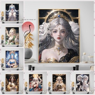MOZI✨30 * 40cm / 40 * 50cm mười hai cung hoàng đạo tranh tô màu theo số tranh sơn dầu số hoátranh số hóa Mười Hai Chòm Sao Tranh Sơn Dầu Kỹ Thuật Số Tự Làm Tranh Handmade Tranh Tô Màu Tranh Kỹ Thuật Số Tranh Làm Đầy Tranh Vẽ Tay Tranh Tranh Sơn Dầu