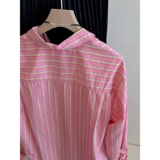 Phong Cách Hàn Quốc Nữ Nữ Áo Sơ Mi Dài Tay Baju Baju Wanita Lengan Panjang Hàng Mới Sẵn Có