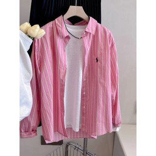 Phong Cách Hàn Quốc Nữ Nữ Áo Sơ Mi Dài Tay Baju Baju Wanita Lengan Panjang Hàng Mới Sẵn Có