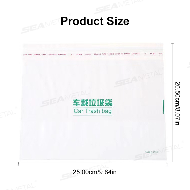 20 / 40 chiếc Túi đựng rác ô tô SEAMETAL túi đựng rác ngoài trời chống thấm nước tự đứng dán đựng đồ dùng một lần giá rẻ
