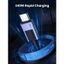 Mới Bán Ugreen 240W PD3.1 Type C sang Type C 480Mbps Cáp sạc nhanh bện USB C cho Macbook, iPhone 15 Pro Max, Máy tính bảng