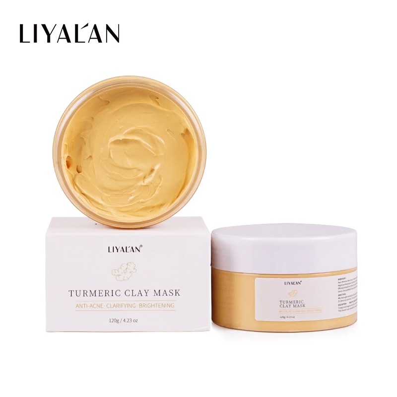 Ảnh LIYAL'AN Mặt Nạ Đất Sét Nghệ Thải Độc Dưỡng Sáng Da 120g 1