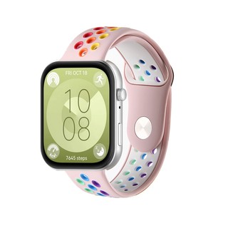 Dây đeo silicon mềm hai màu Dây đeo thể thao cho Huawei Watch Fit 2 / 3 / 4 / 5 / fit5 pro Dây đeo cổ tay thay thế