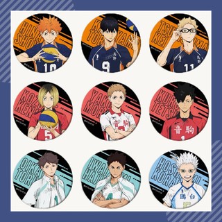 Anime Haikyuu!! Hinata kageyama Tendo Satori Ushijima Kenma Manga Huy Hiệu Nút Thổ Cẩm Chân Cosplay Bộ Sưu Tập Đồ Chơi Túi Trang Trí Quà Tặng