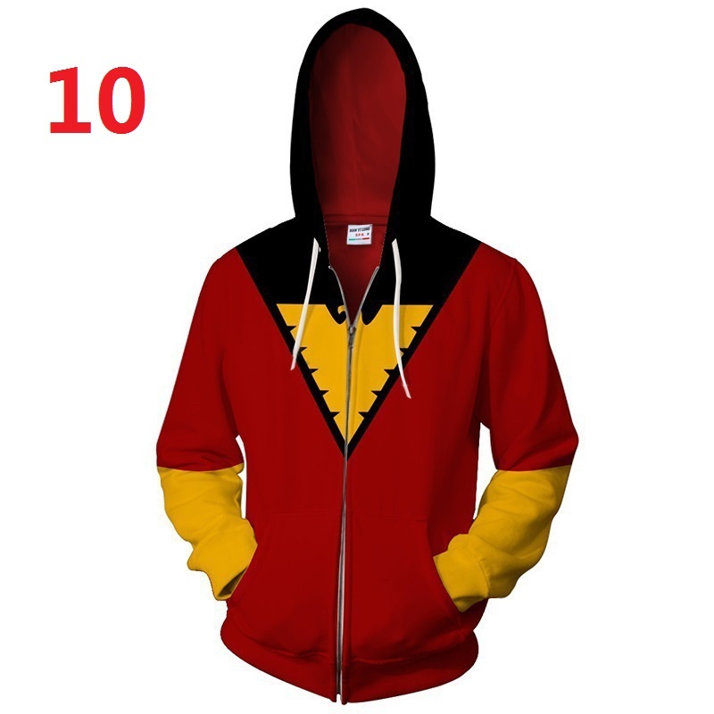 X-men Dark Phoenix Dây Kéo Áo Khoác Siêu Anh Hùng Áo Len In Kỹ Thuật Số Áo Khoác Ngoài unisex