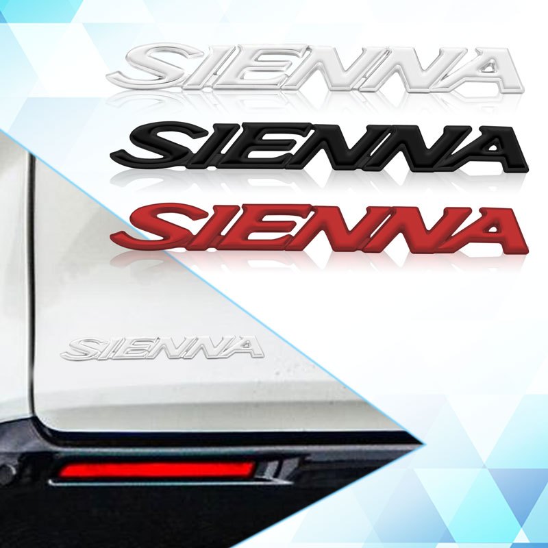 Kiểu Dáng Xe 3D Sienna Logo MPV Xe Ô Tô Kim Loại Biểu Tượng Phía ...