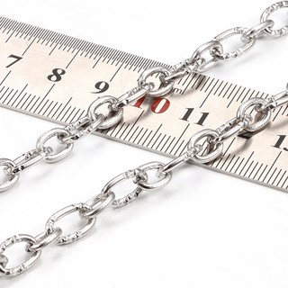 Thép không gỉ Chuỗi hình bầu dục Dây chuyền trang sức Vòng cổ DIY Vòng tay Quần áo Dây chuyền Vật liệu