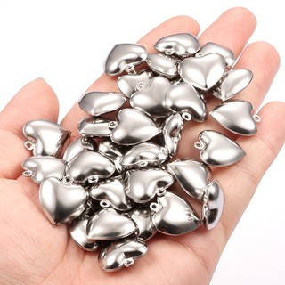 Thép không gỉ Rỗng Hình Trái Tim Mặt Dây Chuyền Trang Sức DIY Vòng Cổ Vòng Tay Phụ Kiện Handmade Tình Yêu Quyến Rũ