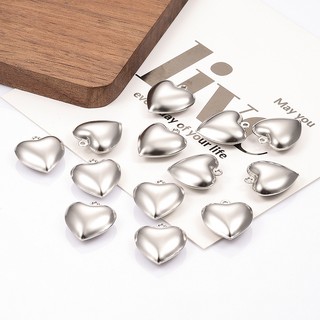 Thép không gỉ Rỗng Hình Trái Tim Mặt Dây Chuyền Trang Sức DIY Vòng Cổ Vòng Tay Phụ Kiện Handmade Tình Yêu Quyến Rũ