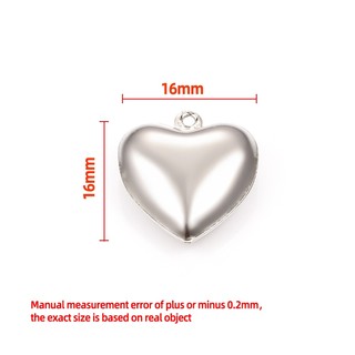 Thép không gỉ Rỗng Hình Trái Tim Mặt Dây Chuyền Trang Sức DIY Vòng Cổ Vòng Tay Phụ Kiện Handmade Tình Yêu Quyến Rũ