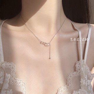 DREJEW Dây chuyền xương đòn đa năng vàng 18k dành cho nữ Hàn Quốc thiết kế thích hợp cổ điển nhẹ nhàng sang trọng khí chất vòng cổ