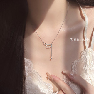 DREJEW Dây chuyền xương đòn đa năng vàng 18k dành cho nữ Hàn Quốc thiết kế thích hợp cổ điển nhẹ nhàng sang trọng khí chất vòng cổ
