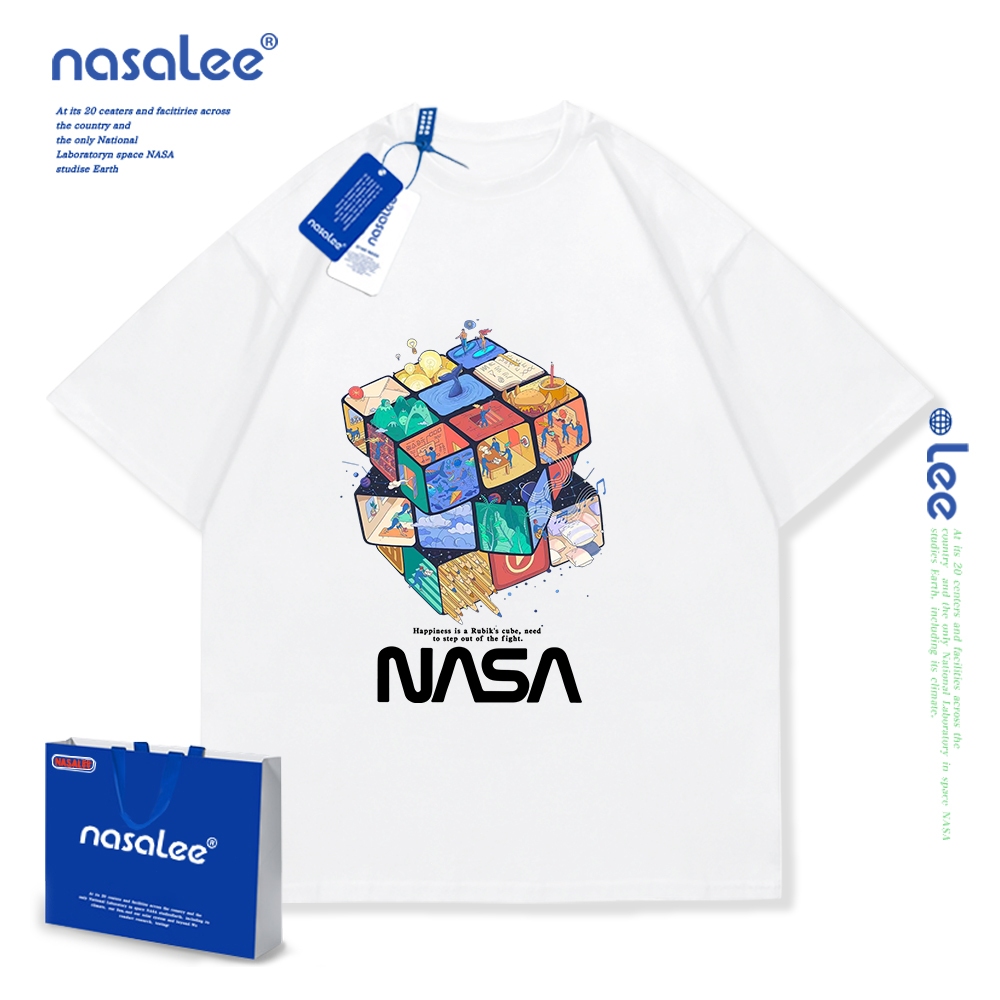 NASA áo thun cotton trẻ em 2025 mới Mềm mại và thoải mái áo thun cộc Áo phông trẻ em boy phố