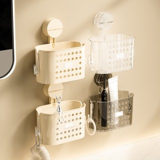 Cốc Hút Chất Thải Khăn Mặt Hộp Bảo Quản Treo Tường Washstand Kệ Mặt Khăn Giá Để Đồ Nhà Vệ Sinh Treo Giỏ Bathroom Shelves【Chiosala12】