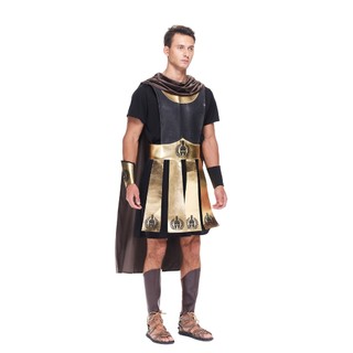 Nam Cao Cấp La Mã Đấu Sĩ Trang Phục Người Lớn Chiến Binh Spartan Trang Phục Hóa Trang Halloween Lính Giáp Bộ Nam Lễ Hội Biểu Diễn Sân Khấu Lạ Mắt Trang Phục