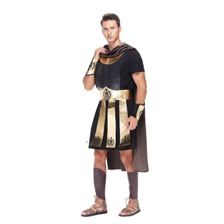 Nam Cao Cấp La Mã Đấu Sĩ Trang Phục Người Lớn Chiến Binh Spartan Trang Phục Hóa Trang Halloween Lính Giáp Bộ Nam Lễ Hội Biểu Diễn Sân Khấu Lạ Mắt Trang Phục