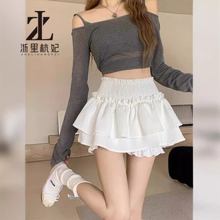 ZHELIHANGFEI Chân váy ballet Bánh Puffy váy ngắn Thiết kế thon gọn eo cao Phiên bản Hàn Quốc 2024 Mới