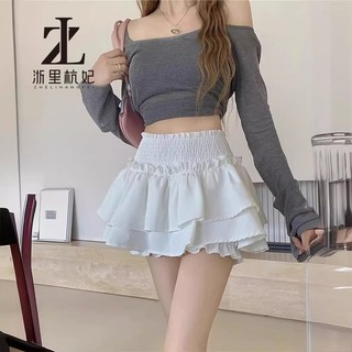 ZHELIHANGFEI Chân váy ballet Bánh Puffy váy ngắn Thiết kế thon gọn eo cao Phiên bản Hàn Quốc 2024 Mới