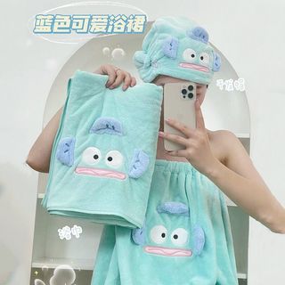 Set khăn tắm, Khăn ủ tắm, Váy tắm chất vải mềm mịn thấm hút mau khô họa tiết cá hề bắt trend cute Dolly House【Chiosala12】