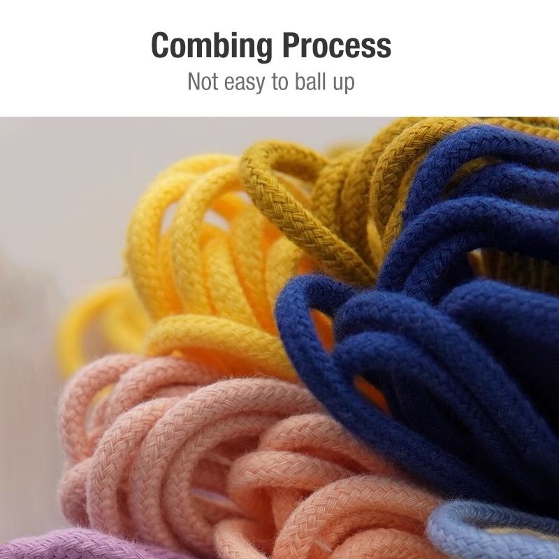 Dây cotton bện 3mm lõi xoắn, sợi dệt tay nguyên chất, phụ kiện DIY, gói chất liệu gói