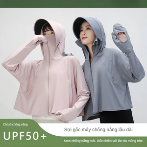 Áo Chống Nắng Nữ Lụa Băng Cao Cấp Mát Lạnh Chống Tia Cực Tím UV, UPF 50+【chiosala13】