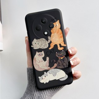 Dành Cho OPPO Reno 12F 5G Ốp Lưng Matte Thiết Kế Mới 2024 Hoạt Hình Sơn Vỏ Silicon Mềm Cho OPPO Reno12 F Reno12F Vỏ Điện Thoại
