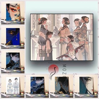MOZI✨30 * 40cm / 40 * 50cm cổ xưa tranh tô màu theo số tranh số hóa bộ tô màu theo số tranh sơn dầu số hoá Tranh sơn dầu kỹ thuật số cổ tự làm Tranh thủ công Tranh tô màu Tranh trang trí Tranh Acrylic Tranh kỹ thuật số Tranh nhồi bông Tranh tay