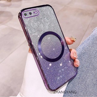 Ốp Lưng Cho iPhone 7 plus 8 plus 6 plus 6s plus 7 8 6 6s Vỏ Điện Thoại Cạnh Thẳng Có Chức Năng Hút Từ Tính Silicon TPU Mềm Chống Rơi Và Chống Bẩn