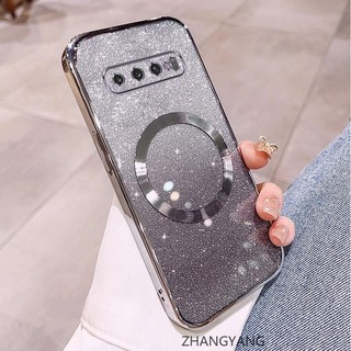 Ốp Lưng Dành Cho Samsung S10 Plus S10 Vỏ Điện Thoại Cạnh Thẳng Có Chức Năng Hút Từ Tính Silicon TPU Mềm Chống Rơi Và Chống Bẩn