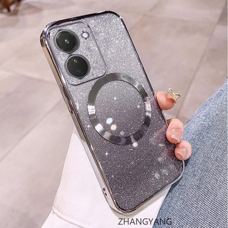 Ốp Lưng Dành Cho vivo Y36 4G Y03 Vỏ Điện Thoại Cạnh Thẳng Có Chức Năng Hút Từ Tính Silicon TPU Mềm Chống Rơi Và Chống Bẩn