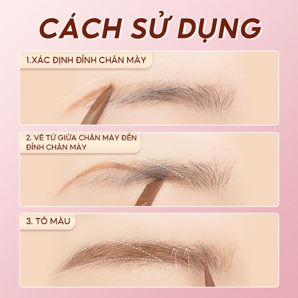 Ảnh Chì kẻ chân mày IMAGIC EY-344 thiết kế kiểu dây kéo giấy chuyên nghiệp 13g 3