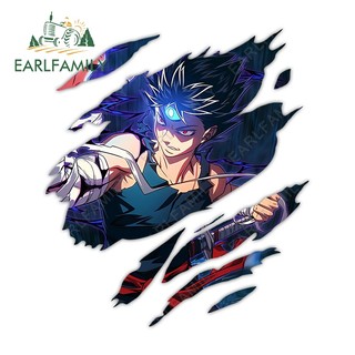 EARLFAMILY 13cm YuYu Hakusho Anime Xé Xe Miếng Dán Chống Trầy Xước Xe Máy Aquaflask Laptop Windows JDM Vinyl Decal Chống Thấm Nước Kiểu Dáng Xe