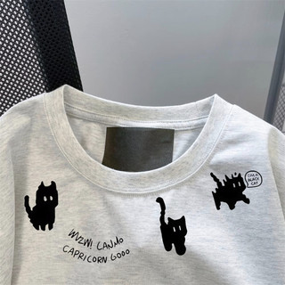 HIIXIIVI Thương Hiệu Mới 100% Cotton Unisex Áo Thun Nữ Tay Ngắn Nam Nữ Baggy Cổ Tròn Rời In Độc Đáo Cặp Đôi Tee