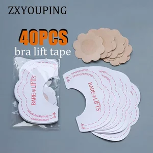 Set 40 Miếng Dán Nâng Ngực Vô Hình Cho Nữ ZXYOUPING trong suốt chống chảy xệ tiện dụng cho nữ giấy dán ti miếng dán ngực