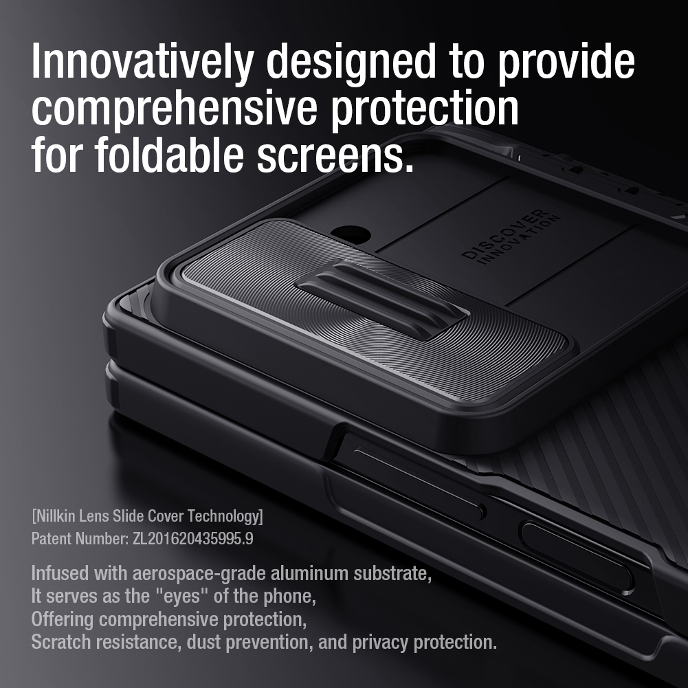 Nillkin Tương Thích Cho Samsung Galaxy Z Fold 6 CamShield PC Ống Kính Trượt Camera Bảo Vệ Giá Đỡ Vỏ Điện Thoại Vỏ Bảo Vệ Có Bút Chì