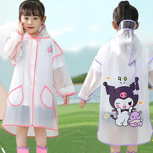 Áo mưa cho bé trẻ em 2024 Mẫu Giáo Bé Gái Bé Trai Trung Học Trẻ Em Học Sinh Túi Cắm Trại Poncho