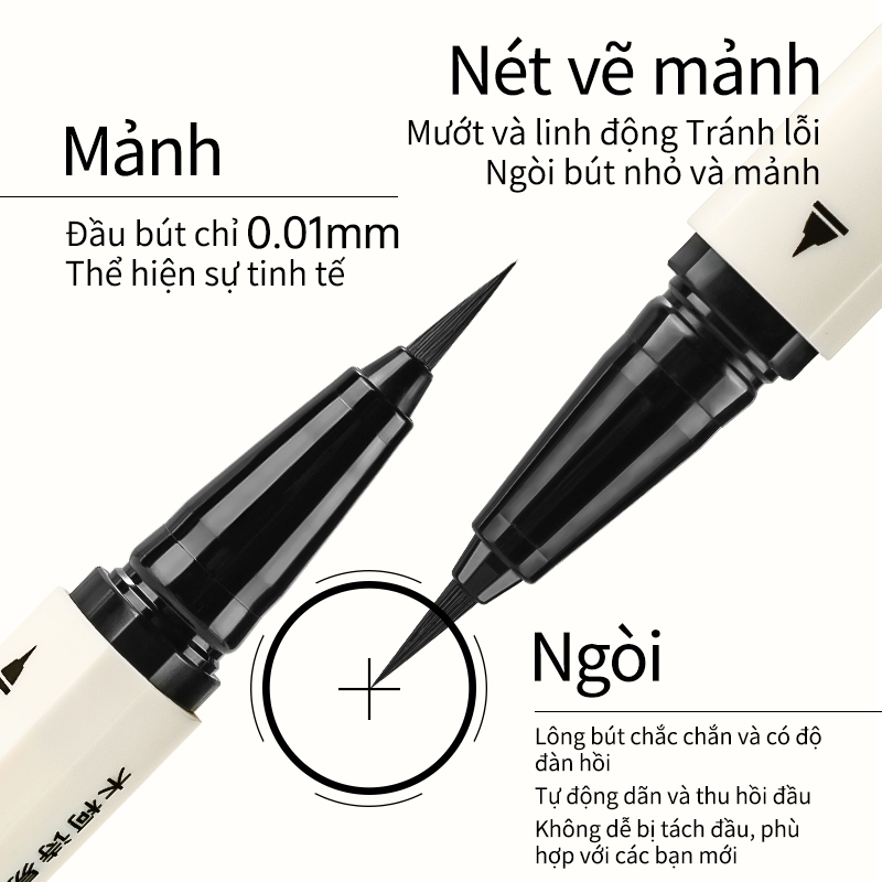 Kẻ Mắt Nước Mooekiss, Chống Nước Mồ Hôi, Không Lem, Giữ Màu Lâu, Nét Mảnh Sắc Nét 0.5ml, Chống Nước, Lâu Trôi, Không Lem, Khô Nhanh,Siêu Mảnh
