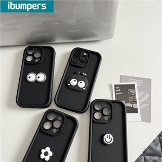 ibumpers Ốp điện thoại iPhone 3D họa tiết khuôn mặt cười hoạt hình dễ thương cho iPhone 11 12 13 14 15 Pro Max IP 7 8 Plus X XS Ốp lưng silicon mềm dày dặn chống sốc