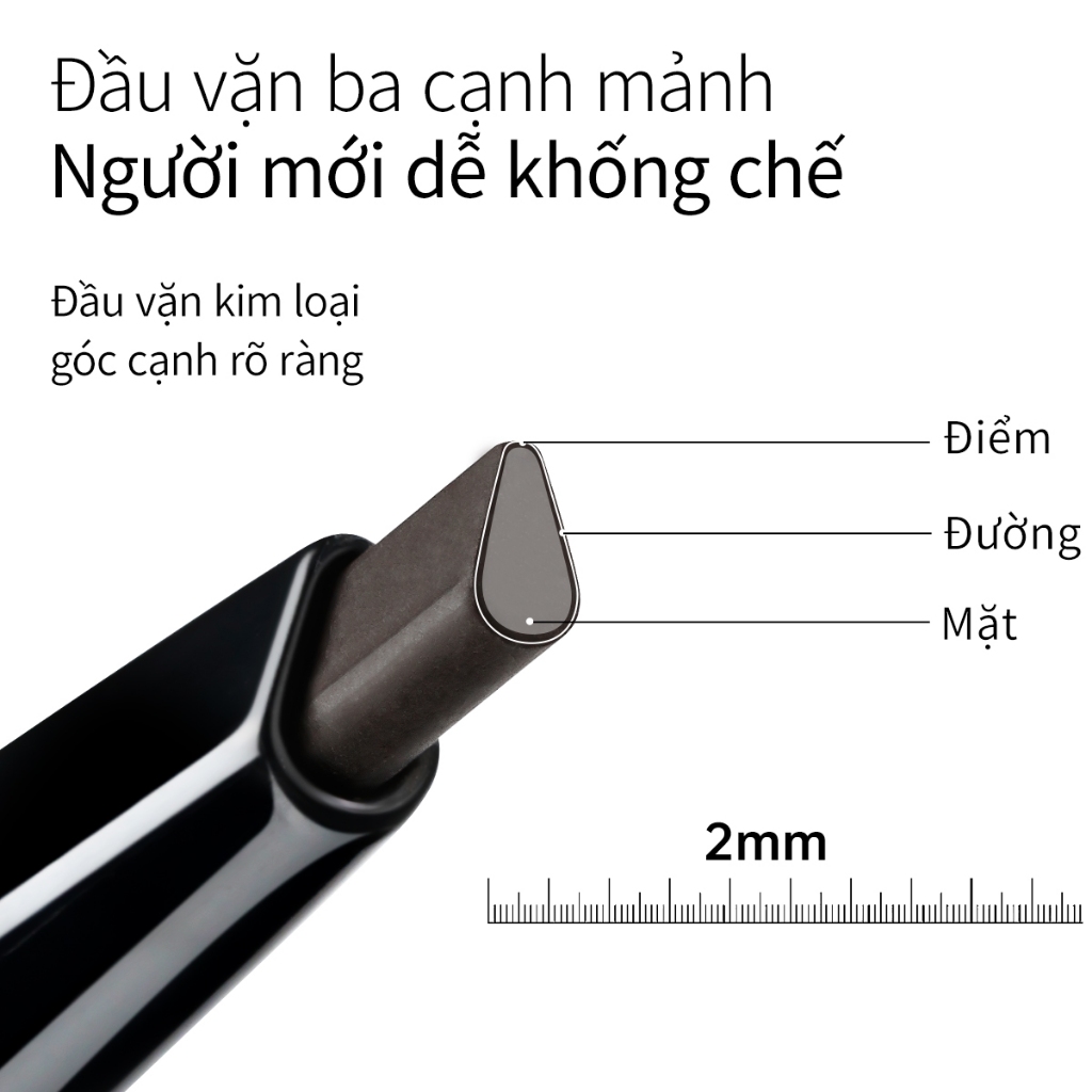 Chì Kẻ Mày Mooekiss Đầu Tam Giác, Chống Nước Mồ Hôi, Dễ Kẻ, Lên Màu Tự Nhiên 70mg, Chống Nước, Chống Mồ Hôi, Không Lem, Tự Nhiên, Siêu Mảnh, Tạo Sợi