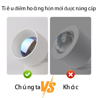 Đèn led hoàng hôn đèn chiếu trần nhà 10w Đèn Downlight âm trần có thể gập lại Đèn hoàng hôn 220v Đèn trang trí trong nhà để chụp ảnh phát trực tiếp Video, đèn led đẹp