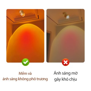 Đèn led hoàng hôn đèn chiếu trần nhà 10w Đèn Downlight âm trần có thể gập lại Đèn hoàng hôn 220v Đèn trang trí trong nhà để chụp ảnh phát trực tiếp Video, đèn led đẹp