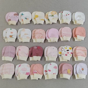 Bộ 5 đôi găng tay sơ sinh 0-3 tháng cotton không trầy xước cho bé trai/bé gái