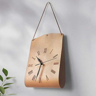 AIMI RETRO PU DA ĐỒNG HỒ TREO TƯỜNG NHỰA NHÀ PHÒNG KHÁCH NỀN TRANG TRÍ TƯỜNG CAFE QUẦY HÀNH LANG ĐỒNG HỒ HIỂN THỊ