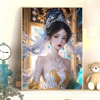 MOZI✨40 * 50cm / 30 * 40cm cô gái cổ xưa tranh tô màu theo số tranh số hóa tranh sơn dầu số hoá bộ tô màu theo số sơn acrylic  tranh tô số hoáPhong Cách Cổ Đại Cô Gái Số Tranh Làm Đầy Tranh Vẽ Tay Acrylic Tranh Tô Màu Tranh Trang Trí Nhà Cửa