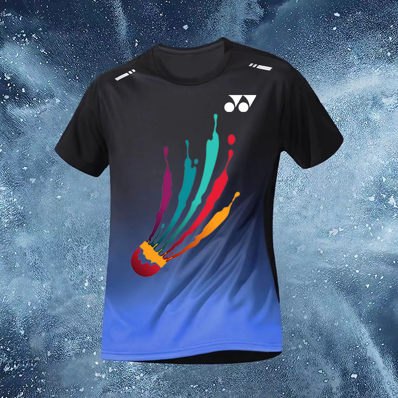Yonex Thể Thao Thể Thao Áo nam Nữ Trẻ Em 2024 Mùa Hè Băng Quần Short Chạy Nhanh Khô Tay Ngắn Tập Thể Dục Huấn Luyện Viên Áo Thun Rời
